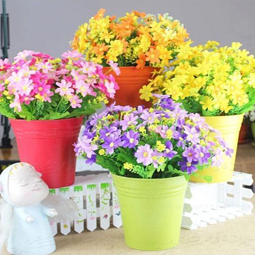 1 Bouquet Artificial Flowers 28 Heads Fake Daisyies Artificial Silk Flower Home Wedding Decoration sztuczne kwiaty