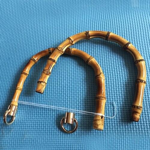 10 Pairs of Bamboo Arched Handbag Handles - 6" - Bamboo Purse Handles with Hardware handle bambu