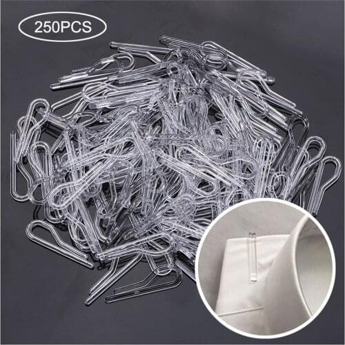 250 Pcs U Shaped Plastic Transparent Mini Clips Stocking Fabric Shirts Bras Panties Socks Multifunctional Laundry Dry Clothesp