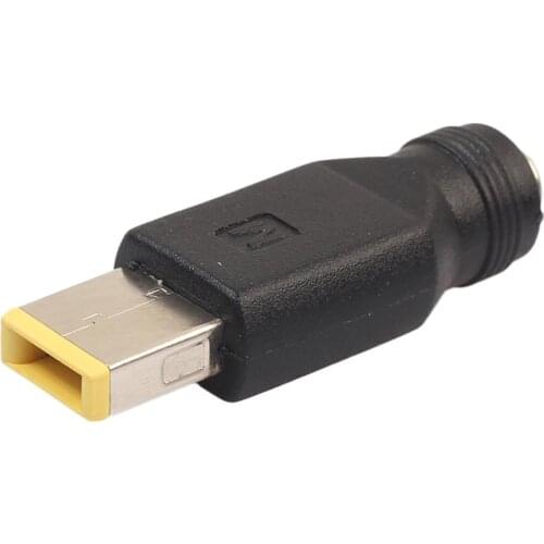 5.5mm Round Jack to Square End Adapter DC Power Plug Connector for HP Lenovo ThinkPad Laptop Pulg Socket Connector