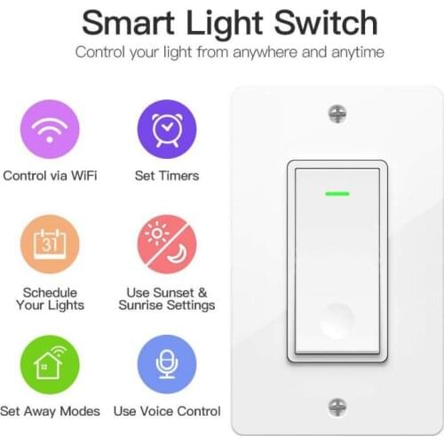 8/1PCS Tuya Smart WiFi Light Switches 10A/240V Wireless Remote Switch Smart Automation Module Compatible With Alexa Google Home