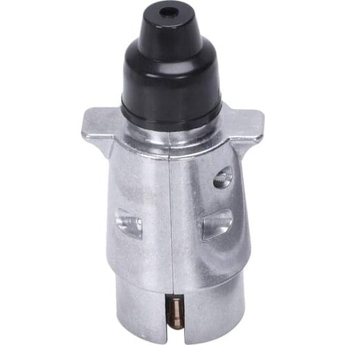 Aluminum Alloy Adapter Trailer Socket Electric Durable Connector Accessories 7 Pin European Standard Automobile Plugs Towbar