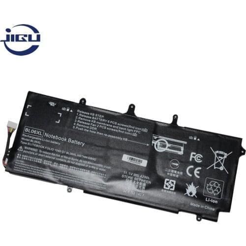 JIGU 11.1V Laptop Battery BL06042XL 722236-171 HSTNN-DB5D HSTNN-W02C For HP for EliteBook Folio 1040 G0 1040 G1 1040 G2