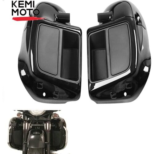 KEMIMOTO Lower Vented Fairing Leg Glove Box For Road Glide Road King Street Glide 14-2020 Left Right Front Body Work Kit