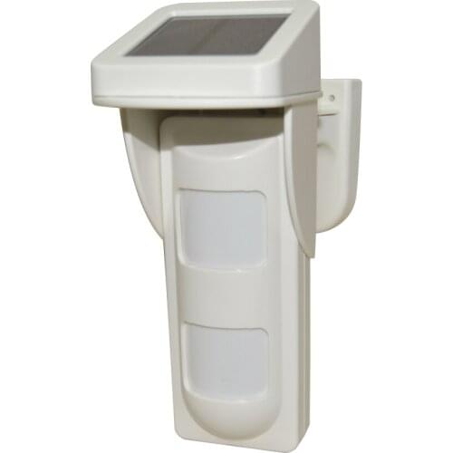 Waterproof Outdoor infrared detector wireless 433mhz solar battery PIR sensor for security home alarm