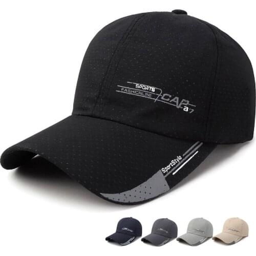 Unisex Summer Mesh Baseball Cap Women Outdoor Quick-Dry Sun Hat Men Girl Trucker Adjust Breathable Cotton Snapback Cap бейсболка