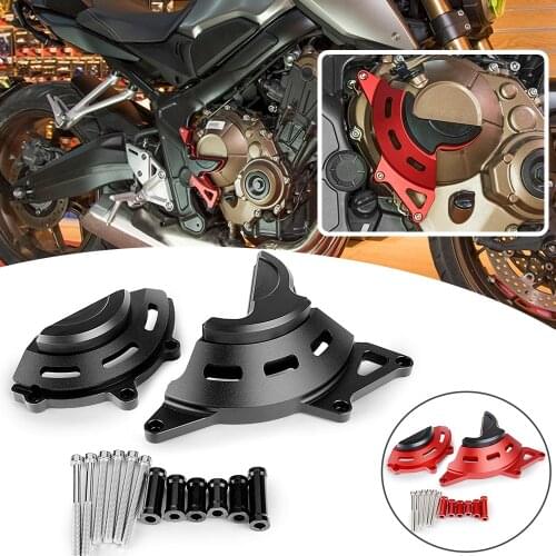 JAER Engine Case Stator Clutch Cover Guards Crash Pad Frame Sliders Protector for Honda CB650R CB 650 R 2019 2020