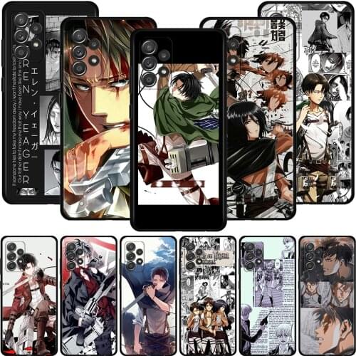 Cover For Samsung Galaxy A51 A71 A41 A31 A11 A01 A72 A52 A42 A32 A22 A21s A02s A12 A02 Shell Capa Case Attack on titan manga