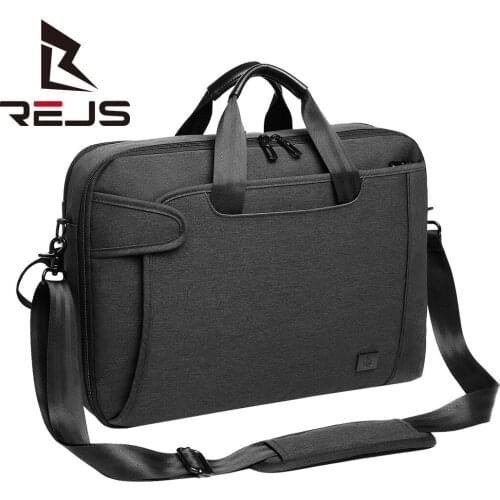 REJS LANGT Business Backpack for Men 15.6 Inch Laptop Shoulder Bag Oxford Anti-Theft Waterproof Travel Backpacks Black Rucksack