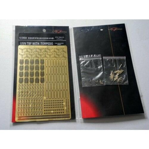 Flyhawk 350153 1/350 USN TBF Photo-Etching Parts with Torpedo top quality
