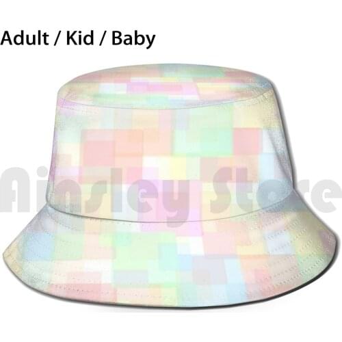 Gs Geometric Abstrac 09A.© Sun Hat 2597 Bucket Hat Ohdz Zenta Color Monochrome Black White Pattern Farbe
