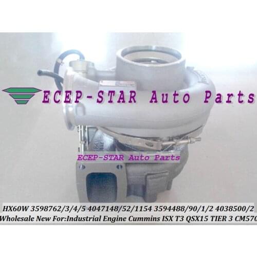 HX60W 3598762 3598763 3598764 3598765 4089298 Turbo For Cummins ISX T3 Industrial Engine QSX QSX15 2002- PHASE WASTE GATED CM570