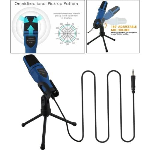 USB Podcast Mic Sound Recording Condenser Microphone Compatible with Mac Laptop