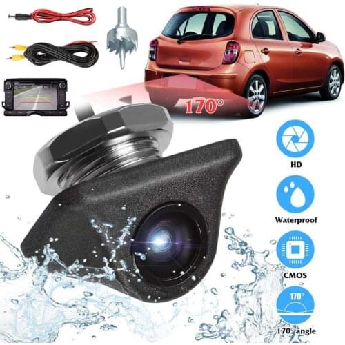 Mayitr 1 Set 1920x1080P Car Camera 170 Degree Fish Eye Lens Starlight Night Vision HD Rear View Camera For Vehicle Camera Kits