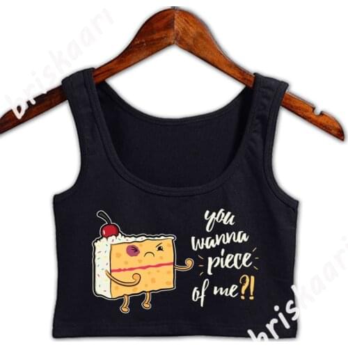 You Wanna Piece Of Me Cake Pastry Chef Tank Top Customize S-XXL Crazy Summer Girls Solid Color Vintage Tops Vest