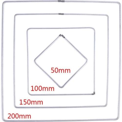 Metal Dream Catcher Square Hoop ,DIY Handmade Dreamcatcher Macrame Material for DIY Dream Catcher, Wedding Wreath Decor