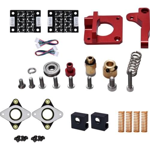 MK8 Extruder Stepper Motor Dampers Smoother MK8 Silicone Sock Tube Spring Upgrade Kits 3D Printer Parts for Ender 3 CR10 CR-10S