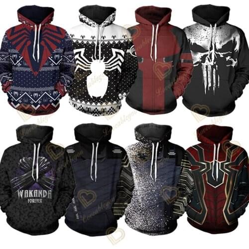 Tony Stark Hoodie Sweatshirt Oversized Hoodies Streetwear Casual Tracksuit Cospaly Clothes for Men Women 3D Print Zipper Hooded