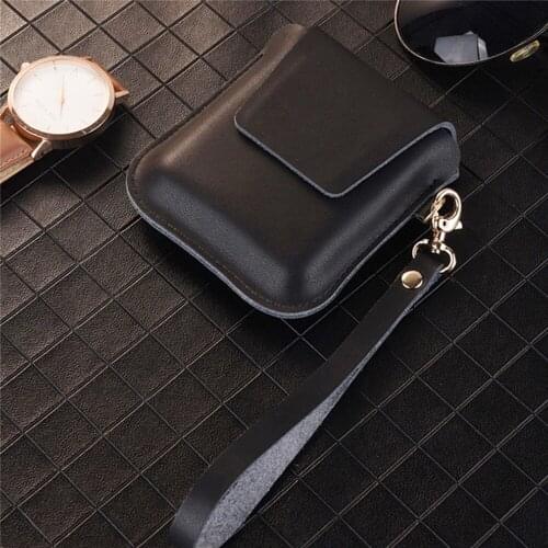 Genuine Leather Soft Protective Case Shockproof Cover Storage Bag for Samsung Galaxy Z Flip Mobile Phone
