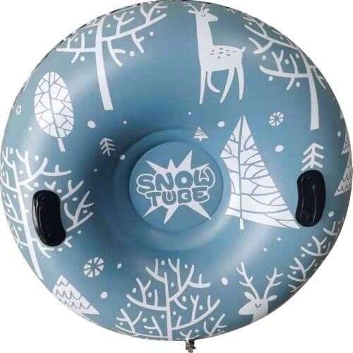 47 Inch Inflatable Snow Sled Thickened Snow Tube for Kids Adults enjoy the fun of skiing Durable bearing up to 500 pounds