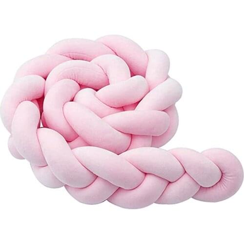 Three-strand braided pillow simple weaving long knotted childrens bed fence and guardrail decoration