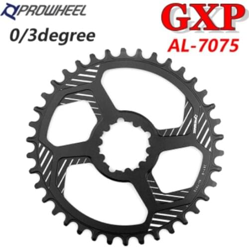 PROWHEEL GXP Bicycle Chainring 0 Degree 3 Degree 12 Speed MTB Chain Ring Narrow Wide 28/30/32/34/36/38T Mountain Bike Chainwheel