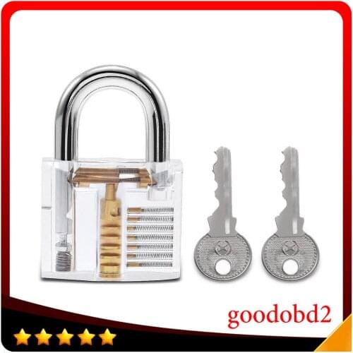 Transparent Pick Cutaway Visable Inside View Padlock Lock For Locksmith Tools Practice Training Skill