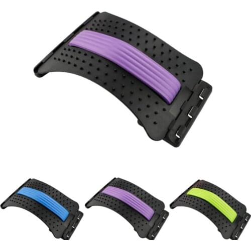 Adjustable Lumbar Traction Device Back Massage Pain Relief Lumbar Support Belt Waist Spine Correction Plate Device Back Relax