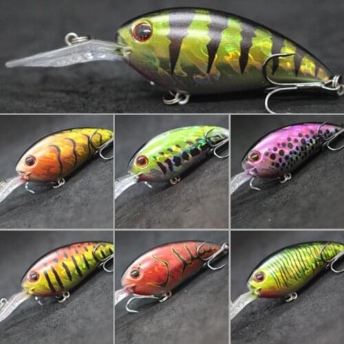 WLure 10cm 15g 4-5 Meter Diving Wild 45 degree Wobble 2 #4 Black Nickle Hooks Over 20 Colors ABS Construction Fishing Lure C55