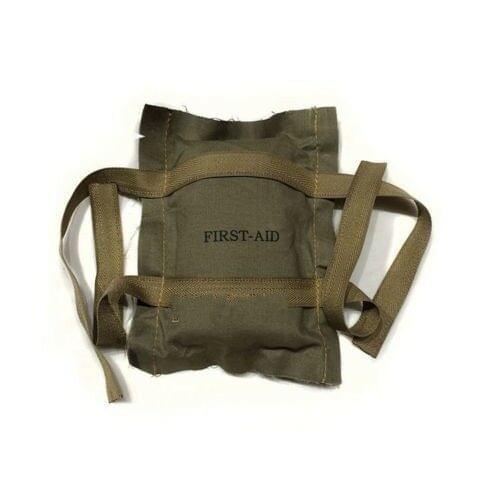 WWII WW2 M1 M2 Helmet First Aid Kit Airborne Pouch US ARMY Paratrooper WORLD WAR II SOLDIER MILITARY WAR REENACTMENTS EQUIPMENT