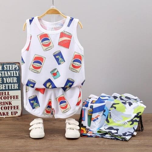 Baby Boy Girl Tracksuit Sets Kids Summer Clothes Teenage Boys Basketball Vest+Shorts Suit Sport Set Girl Pajamas Boutique Outfit