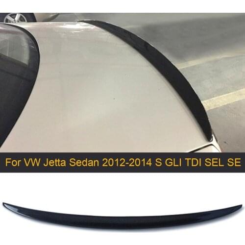 Carbon Fiber Rear Trunk lip Wing Spoiler for Volkswagen VW Jetta Sedan 4 Door GLI TDI SEL SE 2012-2014 Rear Spoiler Wing FRP