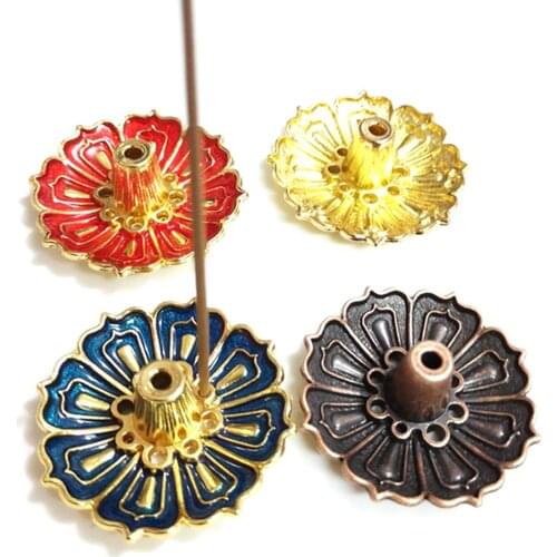 1Pcs Plum Blossom Pure Copper Censer Creative Classical 2mm/3mm Stick Incense Holder In Office Teahouse Home Decor