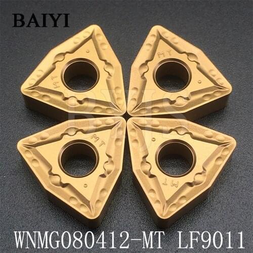10pcs WNMG080412 MT LF9011 carbide insert turning tools for Steel