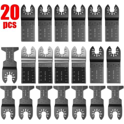20 pcs Multitool Saw Blade Oscillating Blade Multi Tool Circular Saw Blades Wood Cutting Kit