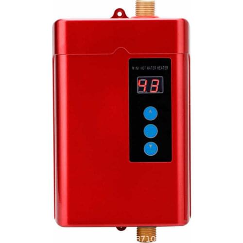 220V 5.5KW Mini Instant Electric Water Heater Tankless Shower Hot Water System Kitchen Tool