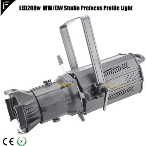 3DMX Channel Full Power 200w LED WW CW White Lighting FIS Profile Imaging Light Silent Surface Blinder Spot for Studio T Stage