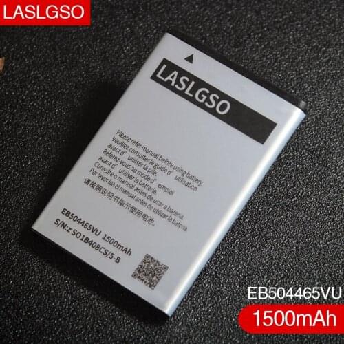 100% Good Quality 3.7V EB504465VU Battery For Samsung S8530 S8500 i5700 W799 i5800 I5801 I329 B7620 I8700 B7330 1500mAh