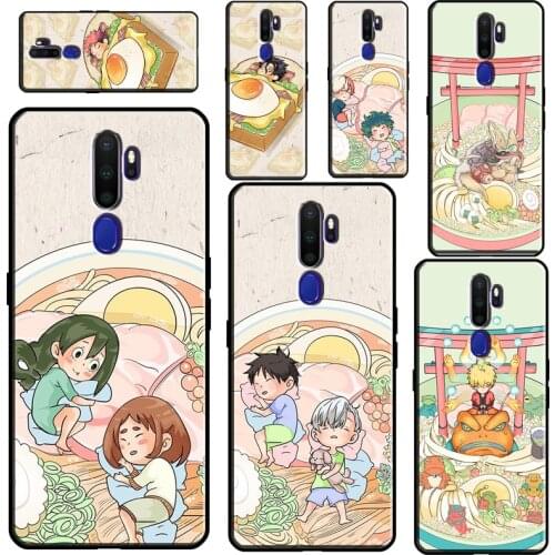 Anime Boys Funny Ramen Japan For OPPO A31 A53 2020 A5 A9 A1K A15 A3S A5S A52 A72 A92 A83 A91 A93 Reno2 Z F5 F7 Case