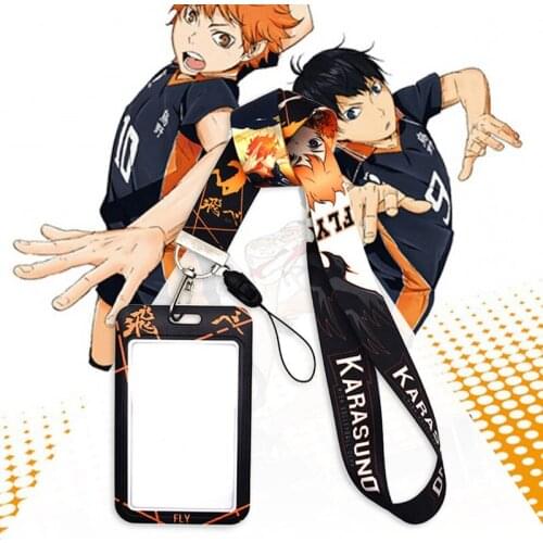 Haikyuu Keychain Accessories Cosplay Prop Key For Phone Neck Strap Hanging Rope Badge Holders Keychains Lanyard Rope