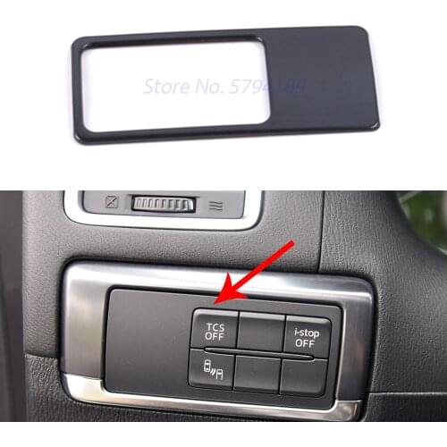 For MAZDA CX-5 CX5 2017-2020 Car Interior Dashboard Headlamp Adjust Button Switch Panel Cover Stainless Steel Chrome Parts