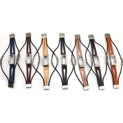 Gosear PU Leather Metal Replacement Watch Strap Band Wristband with Case Cover for Fitbit Ace 2 Inspire HR Smart Bracelet