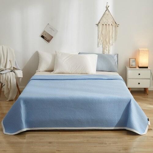 Summer Air Conditioning Quilt Ice Fleeing Blanket Full Queen King Size Comforter Throws Bedspread Plaids Patchwork Bed Covers