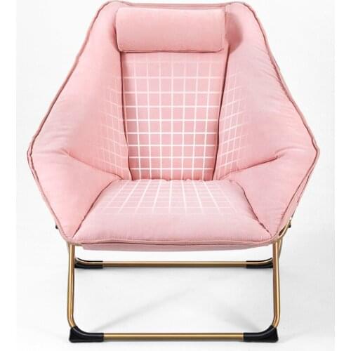 Best selling creative bedroom small single lazy sofa leisure household armchair family balcony folding reclining couch