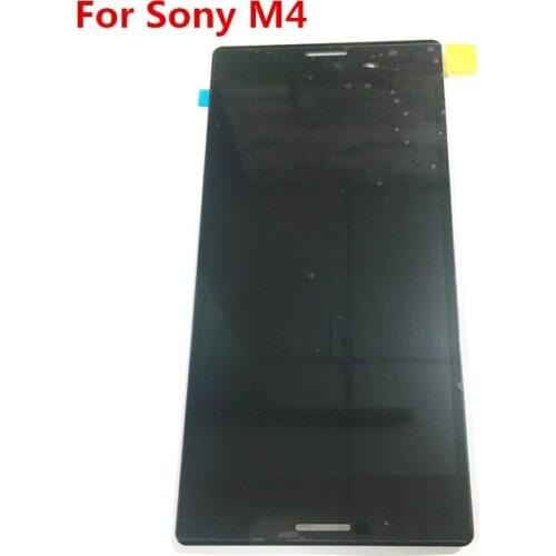 M4 Aqua LCD Display For Sony Xperia M4 E2303 E2306 E2353 LCD Display Touch Screen Digitizer Assembly Black White Frame