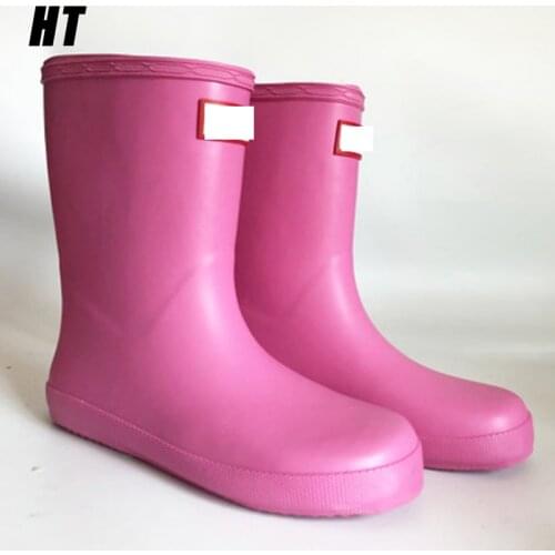 New Arrival Baby Girls Boys Waterproof Rain Boots Spring Autumn Winter Kid Waterproof Shoes Pink Yellow PVC Rubber Rainboot