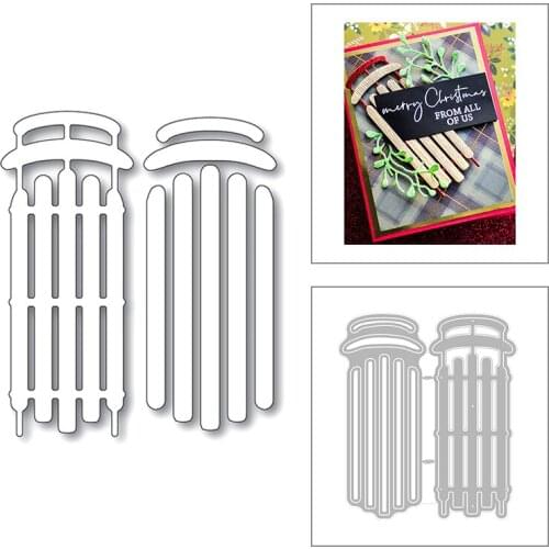 2020 New Christmas Metal Cutting Dies For Cut Paper Craft Making Railing and Fence Decoration Card Album Scrapbooking No Stamps