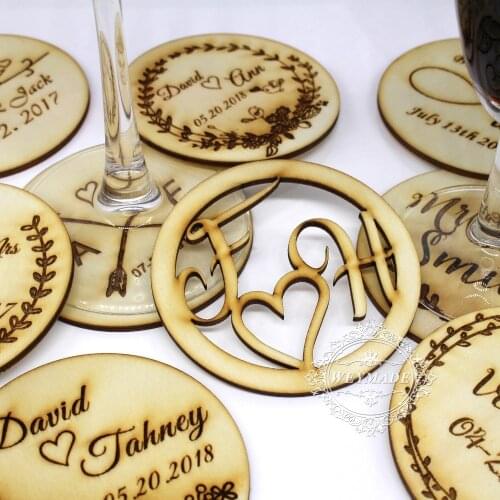 Personalized Flower Of Life Wooden Coaster, Drink Holder Wood Gift, Water Harmoniser Spiritual Wood Beverage Coaster Beer Mat