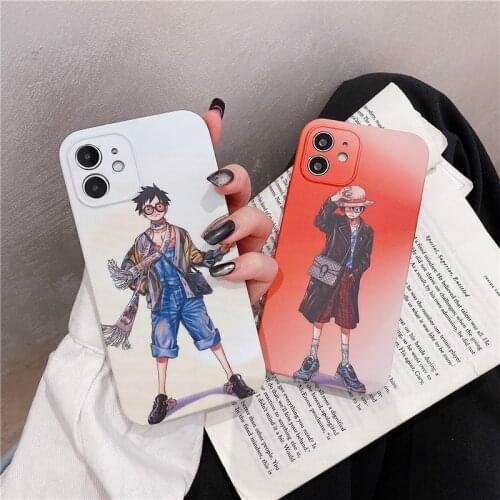 Hot Classic Japan Cartoon Anime pattern soft phone case for iphone 11 12 mini pro MAX XS XR 7 8 plus X Protective cover fund