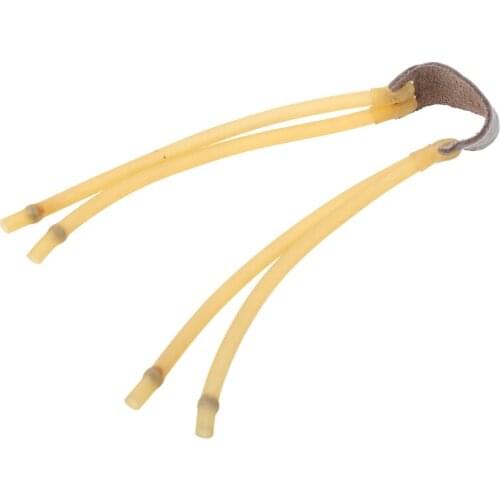 Slingshot Band Leather Pocket Group Catapult Supplies Tactical Tackle Powerful Latex Tube Flat Bands Replacement Elastic